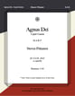 Agnus Dei  SAB choral sheet music cover